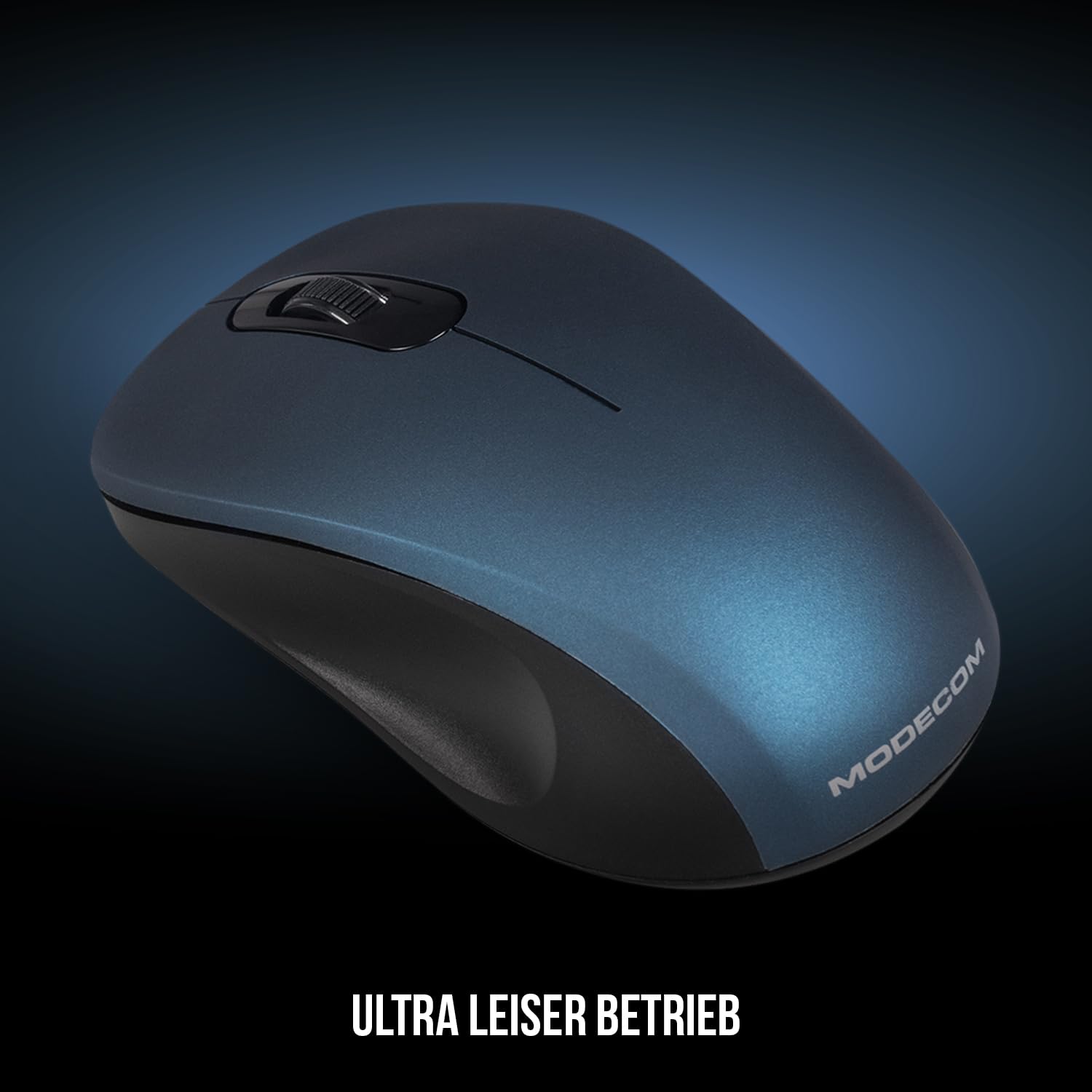 Modecom MC-M10S Kabelmaus Blau Leise 1000 DPI USB