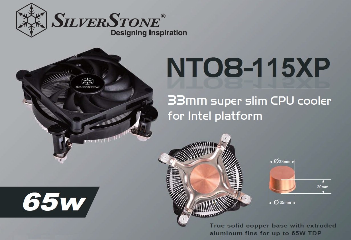 SilverStone Nitrogon NT08-115XP CPU-Kühler 80mm Intel