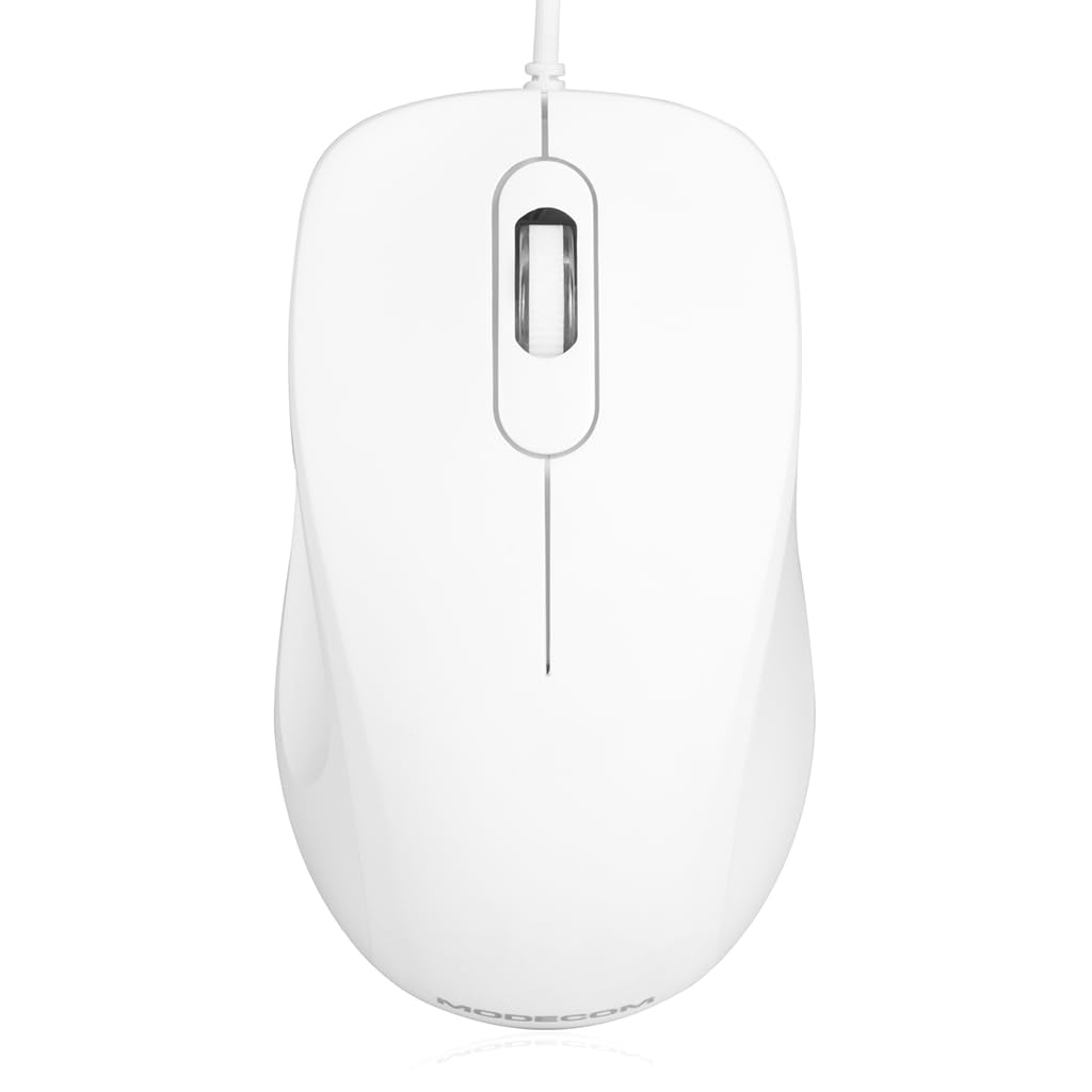 Modecom MC-M10 Maus weiß USB kabelgebunden 3-Tasten