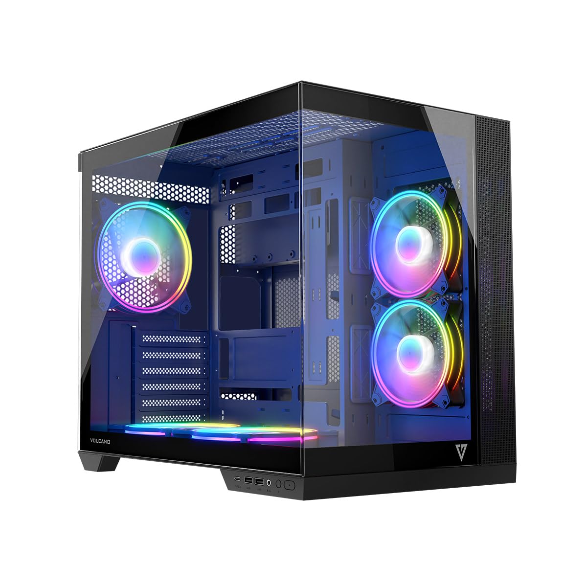 Modecom Volcano Panorama 5F PC-Gehäuse Grau ARGB Controller