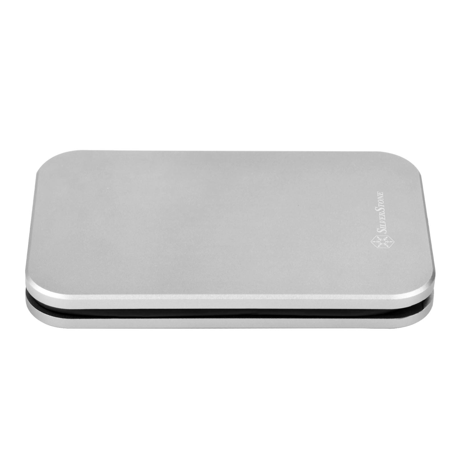 SilverStone MMS02C USB-C Festplatten Gehäuse dunkelgrau