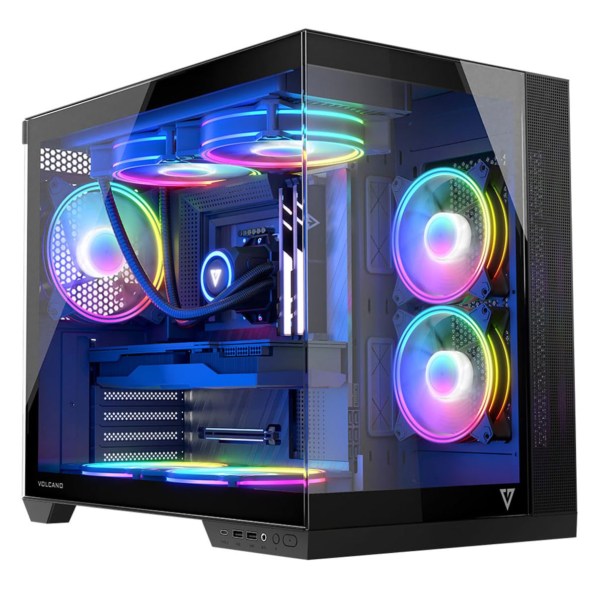 Modecom Volcano Panorama APEX ARGB 7F Gehäuse Grau