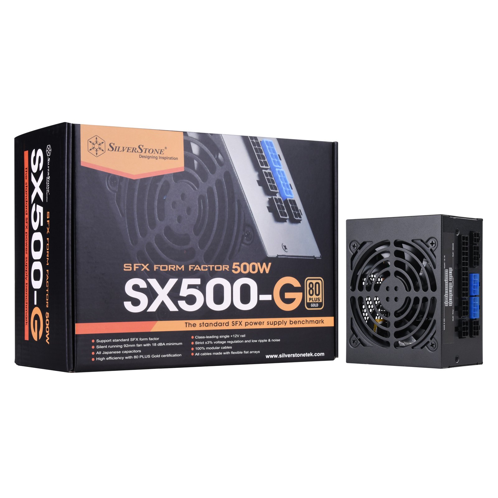 SilverStone SFX SX800-LTI 800-W-Netzteil SFX-L Titanium