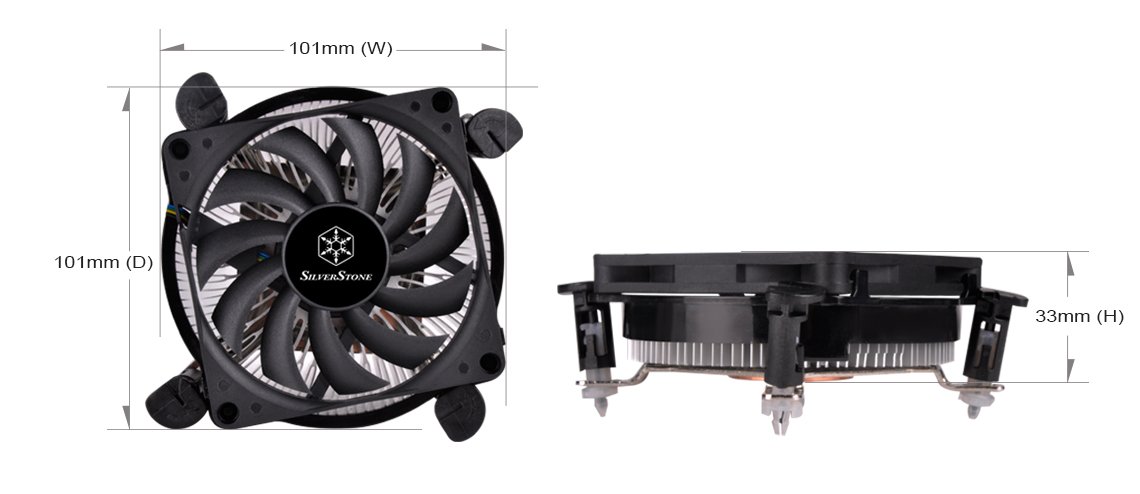 SilverStone Nitrogon NT08-115XP CPU-Kühler 80mm Intel