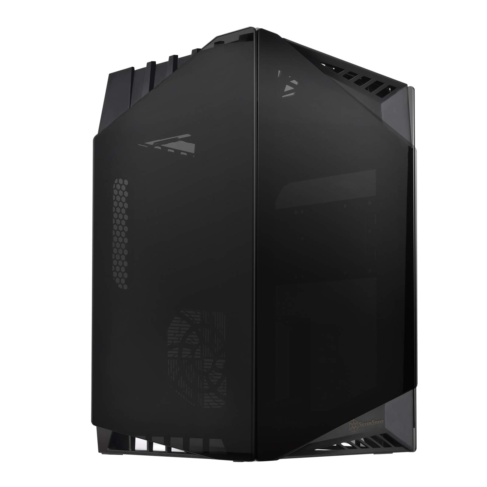 SilverStone Lucid LD03B Mini-ITX Gehäuse schwarz Glas