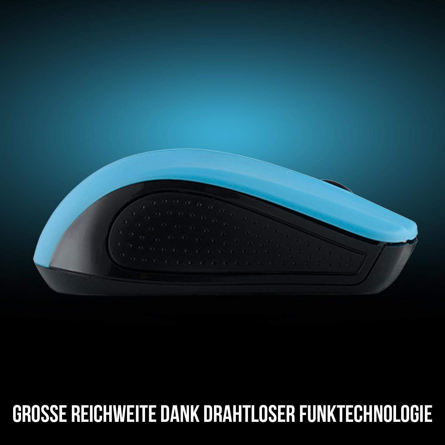 Modecom MC-WM9 Funkmaus Schwarz-Blau 1200 DPI