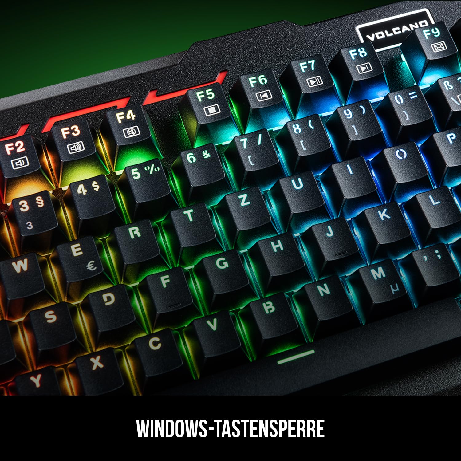 Modecom Volcano Hammer RGB Tastatur QWERTZ Outemu Blau