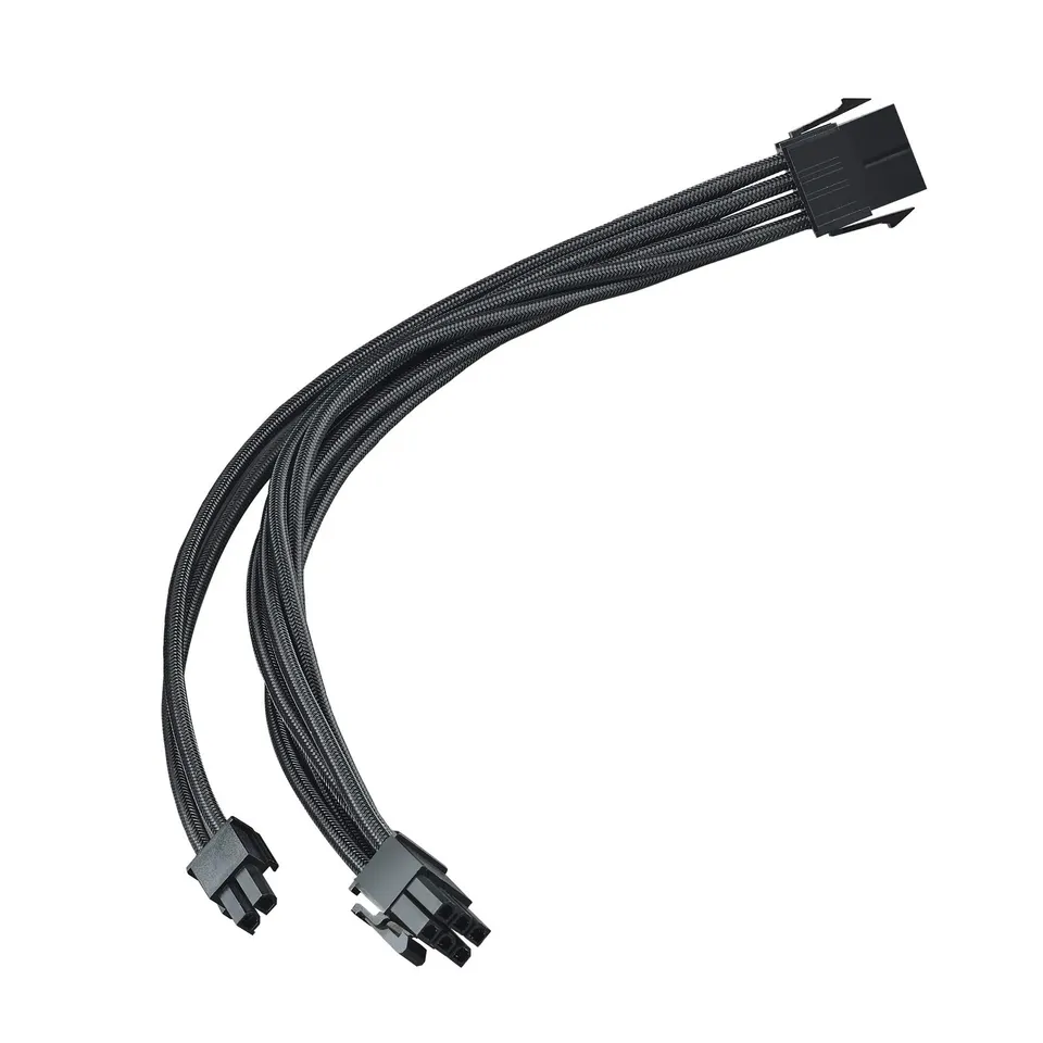 SilverStone PP07E-PCIB PCIe Kabel 8-Pin 6+2 schwarz 25cm