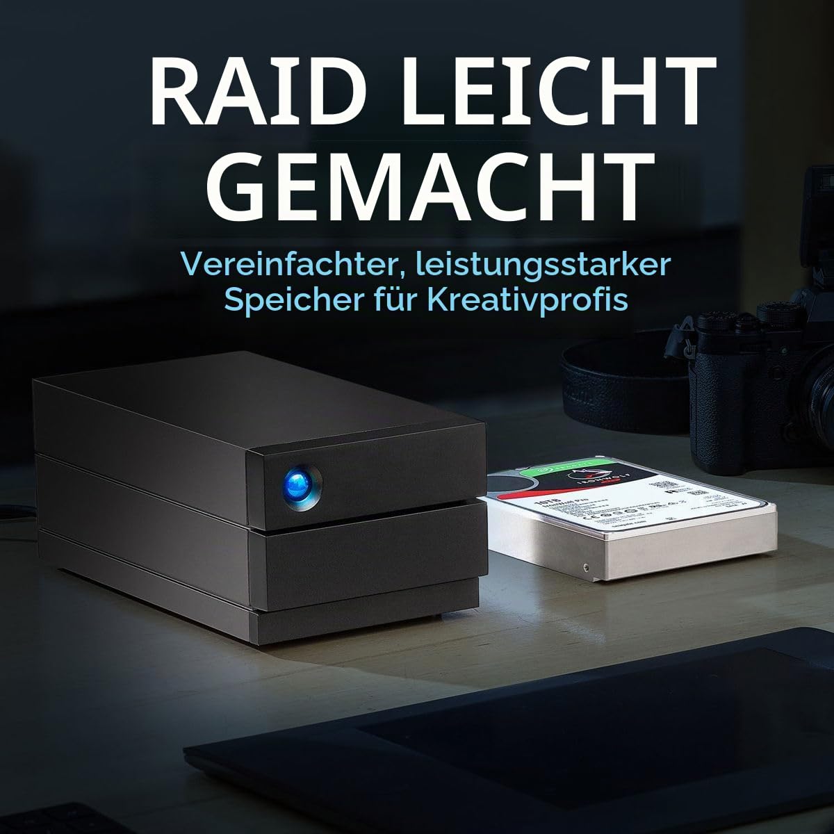 LaCie 2big RAID 40TB Externe Festplatte USB-C RAID Enterprise