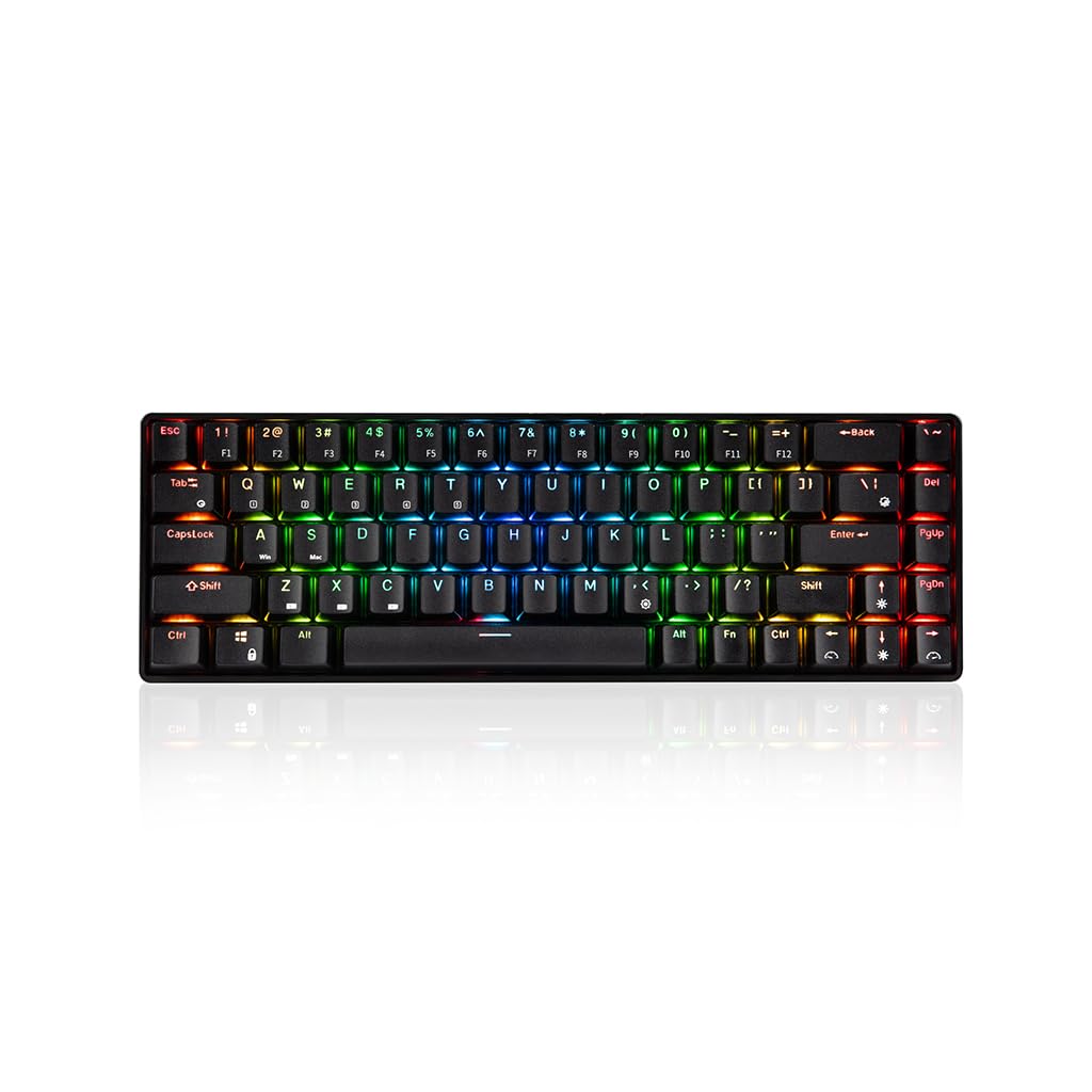 Modecom Volcano Lanparty RGB BT Tastatur 65% Gateron Yellow