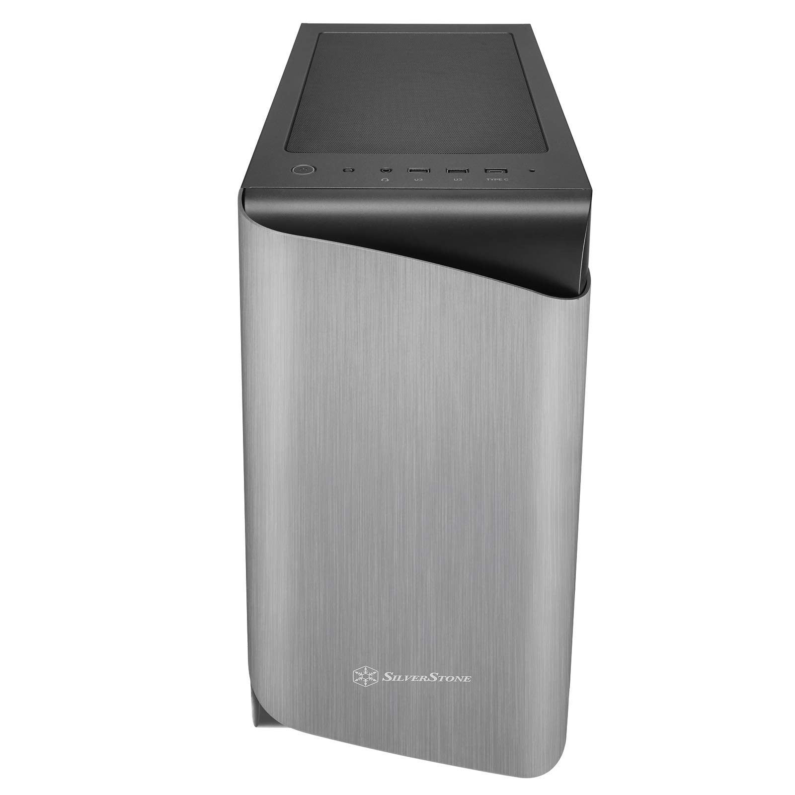 SilverStone SETA A1 Mid-Tower ATX-Gehäuse Glas Silber