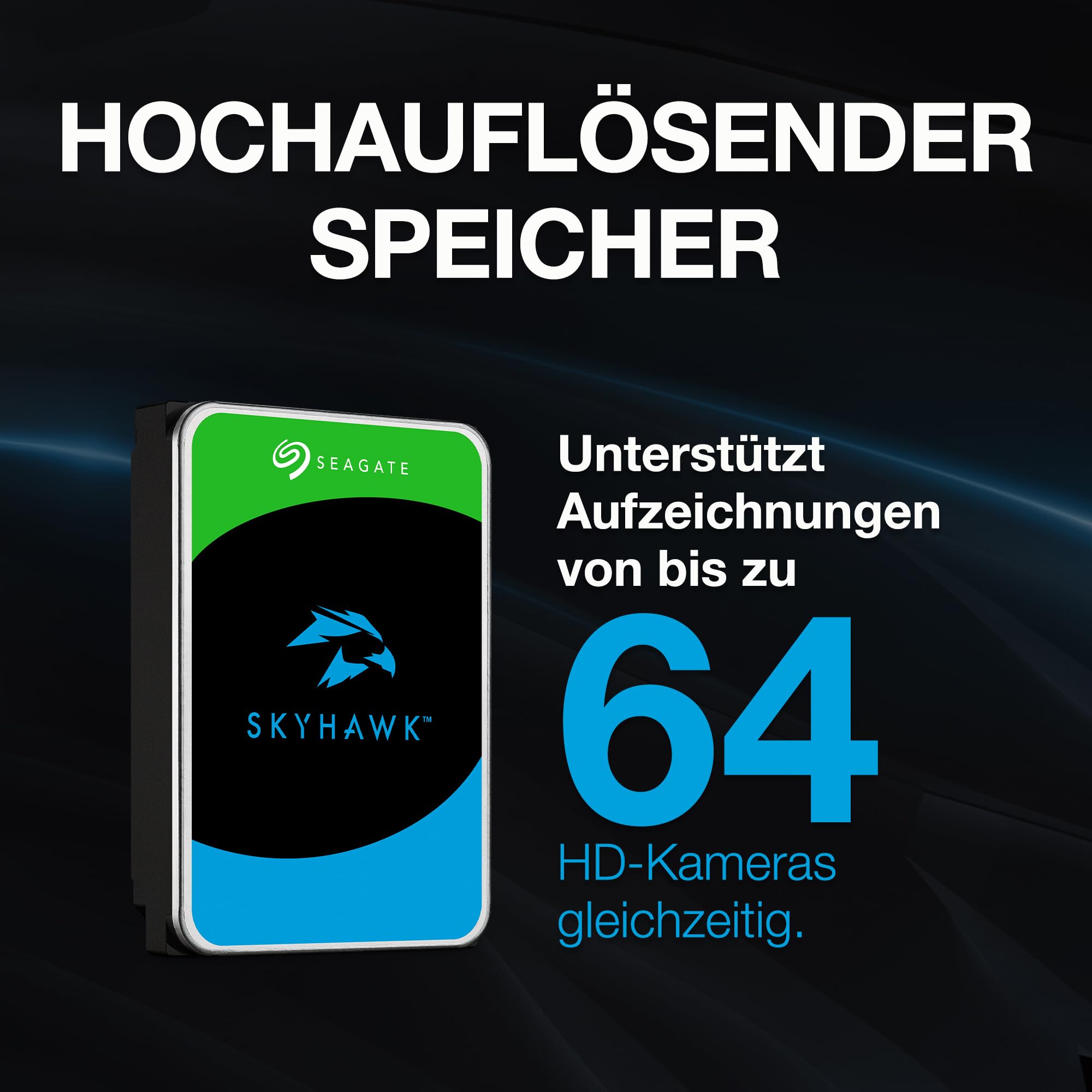 Seagate SkyHawk ST4000VXZ16 interne Festplatte 4TB Überwachung