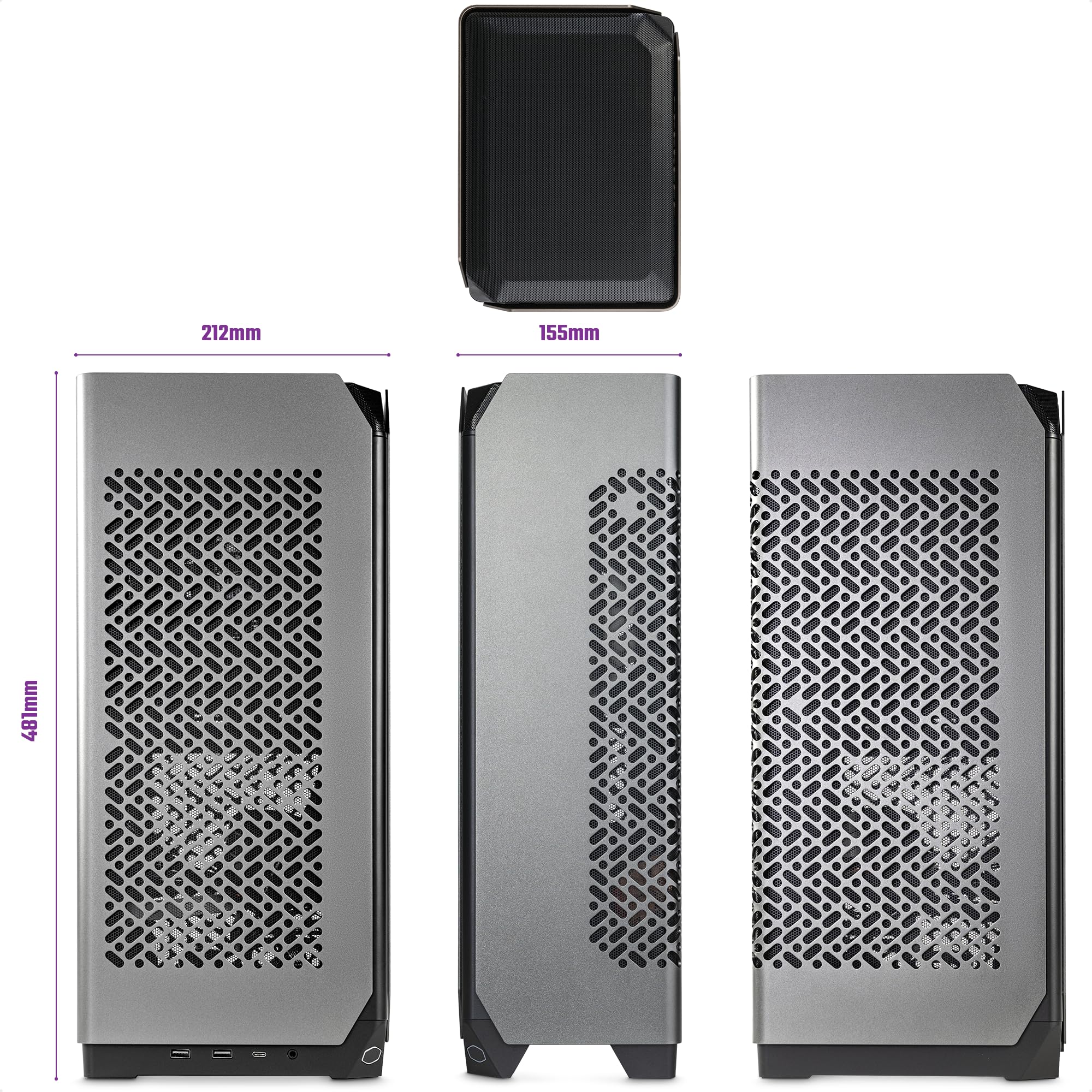 Cooler Master NCORE 100 MAX Grey Mini-ITX Gehäuse 850W