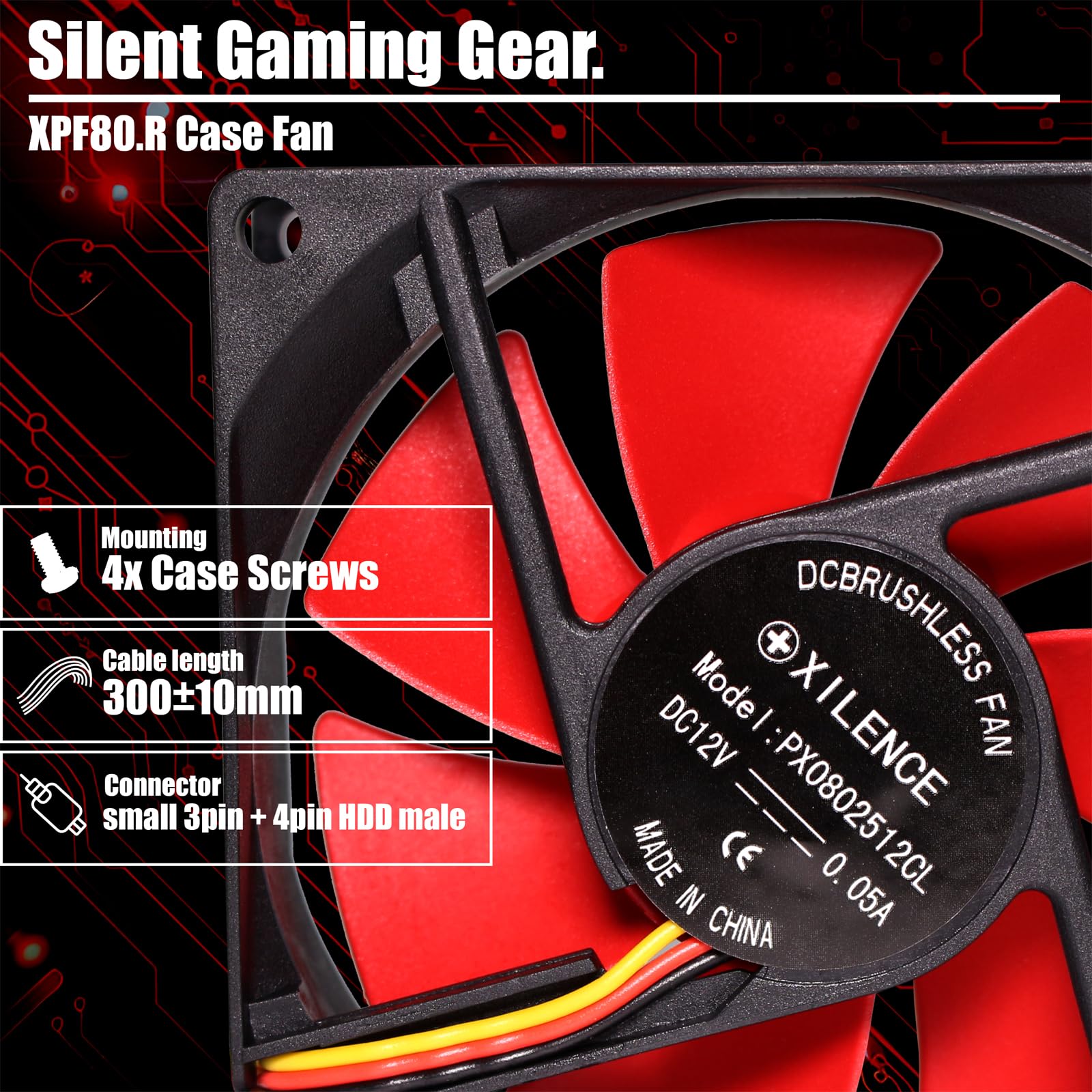 Xilence Performance C XF037 Lüfter 80mm 3PIN