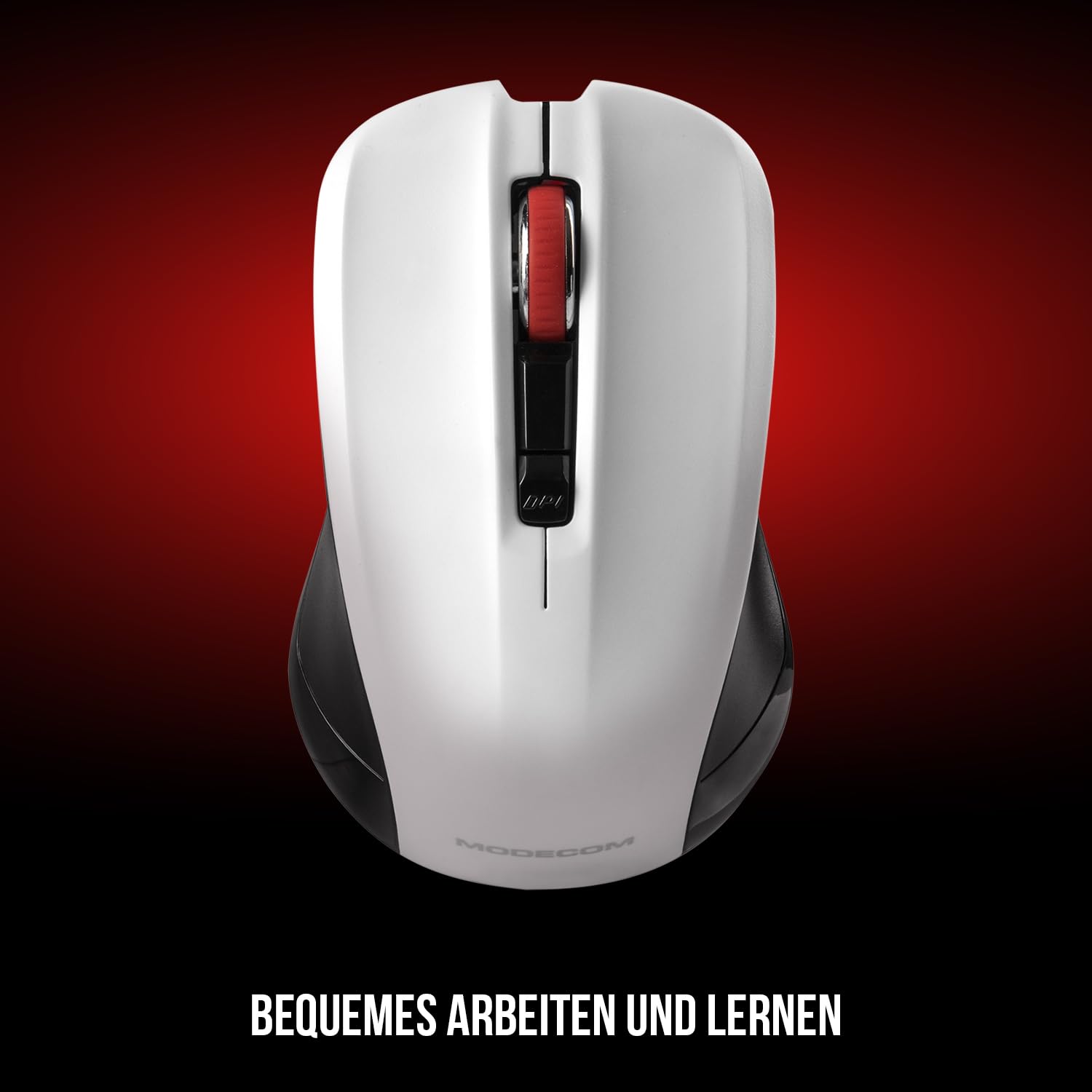 Modecom MC-WM9.1 Maus schwarz-weiß kabellos 1600 DPI