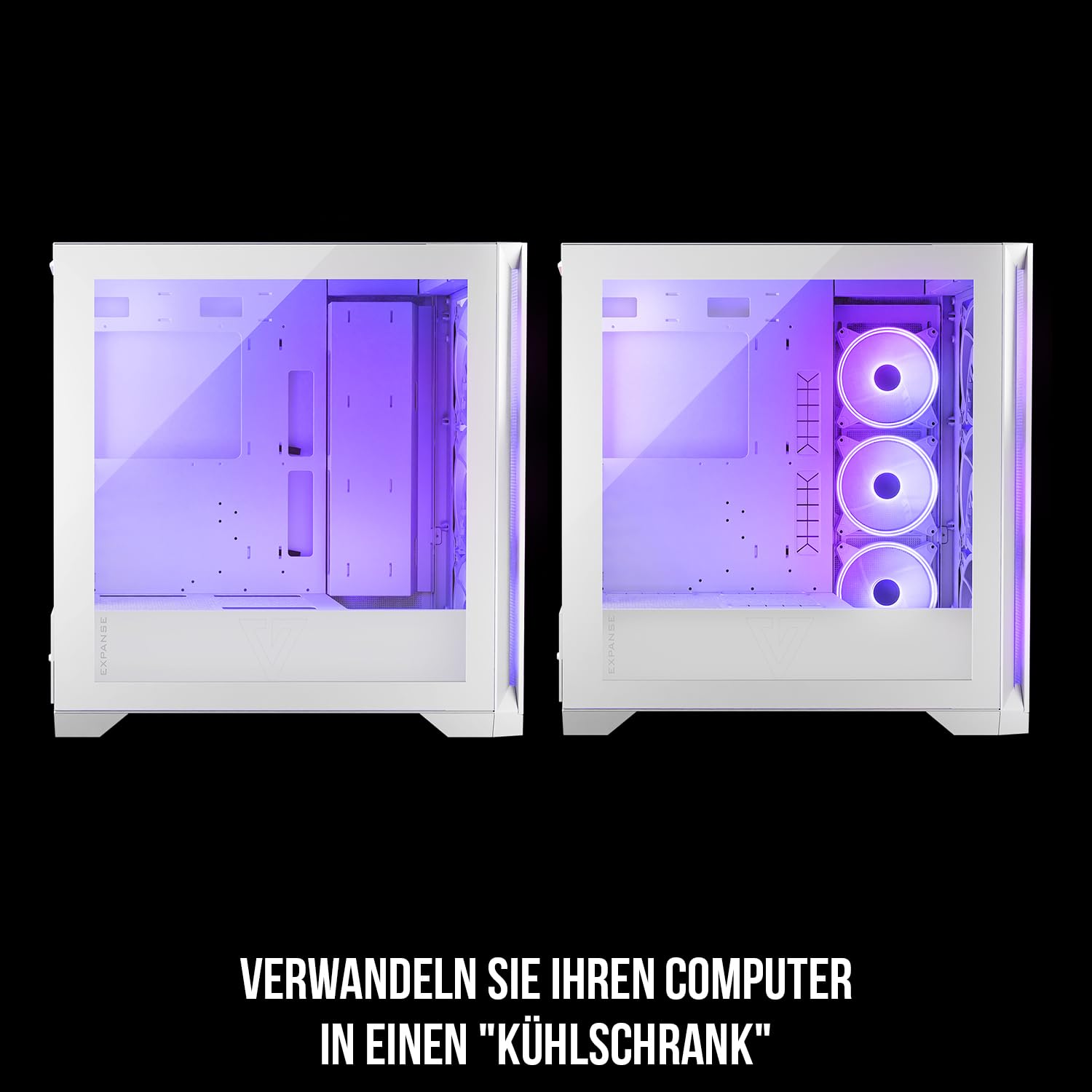 Modecom Volcano Expanse S APEX PC-Gehäuse Weiß ARGB