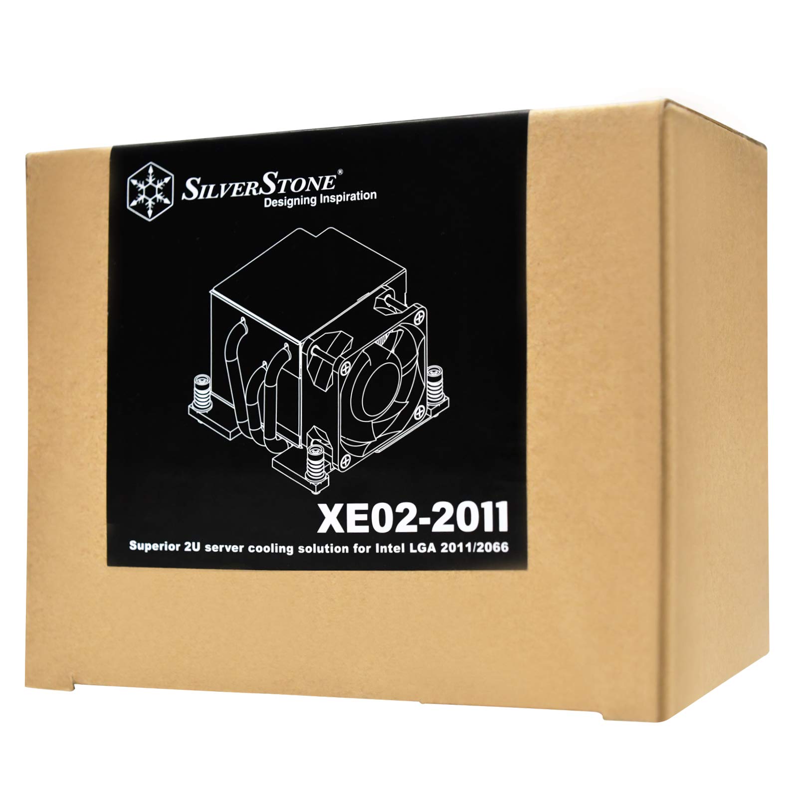SilverStone XE02-2011 CPU Kühler 2HE LGA2011/2066 150W