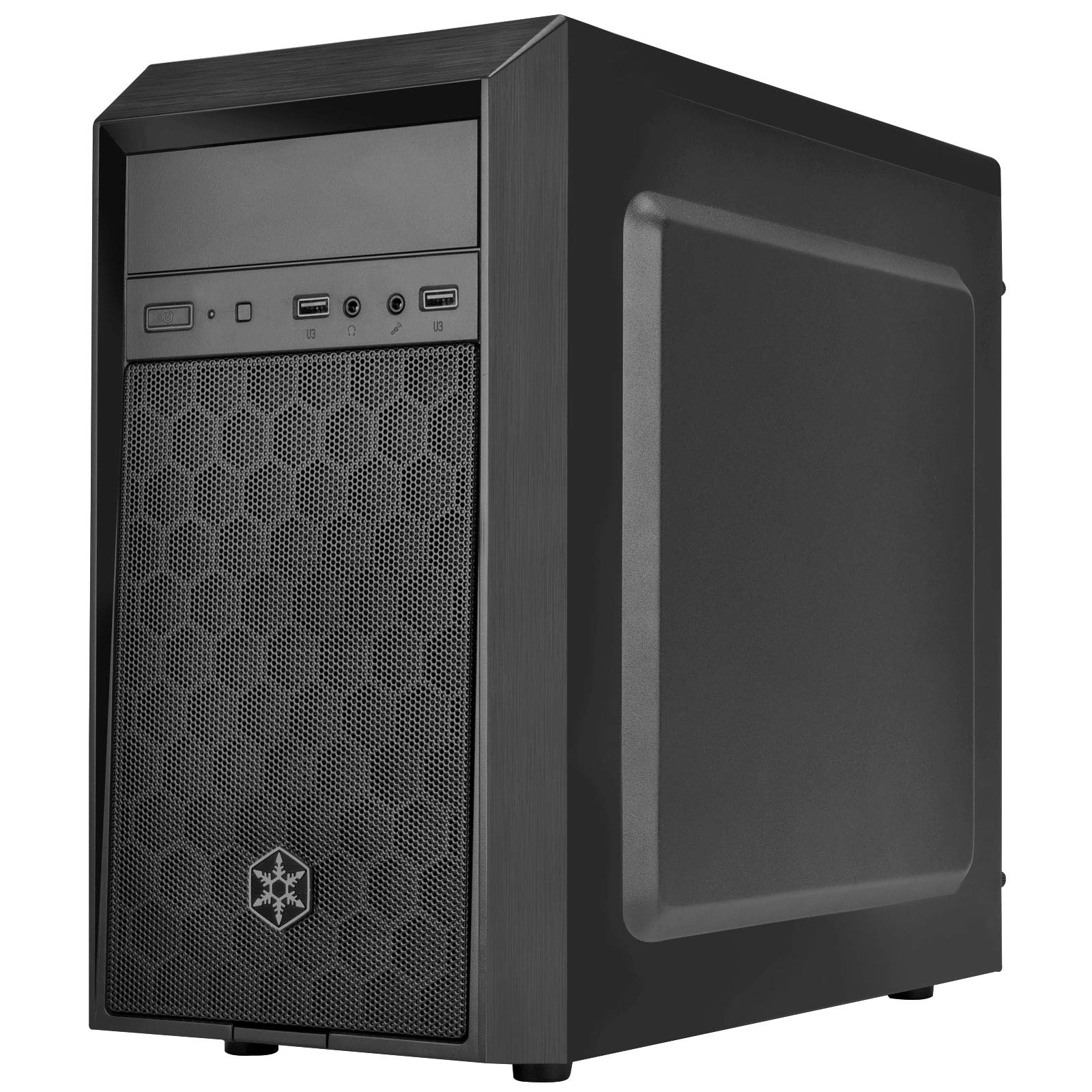 SilverStone Precision PS16B Mini-Tower Gehäuse Micro-ATX schwarz