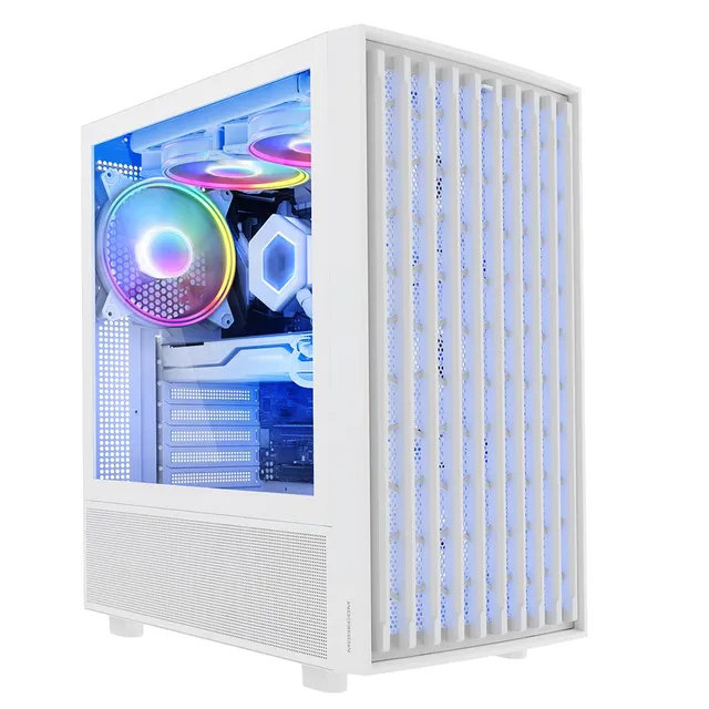 Modecom Breeze ARGB Flow Midi Tower Gehäuse Weiß ATX
