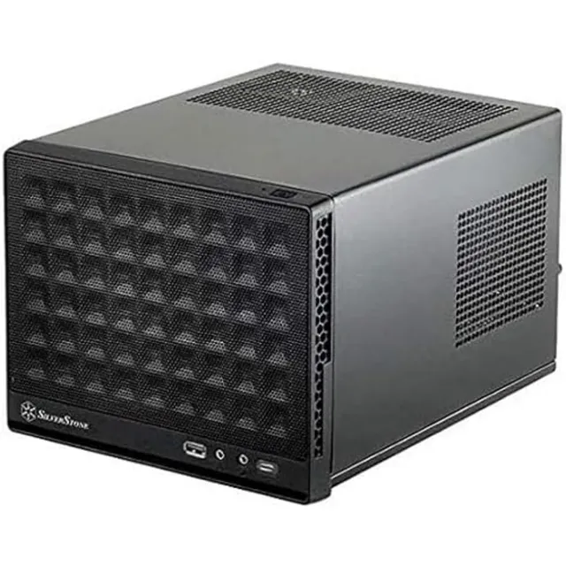 SilverStone SUGO SG13B-C Gehäuse Mini-ITX Mesh Schwarz USB-C