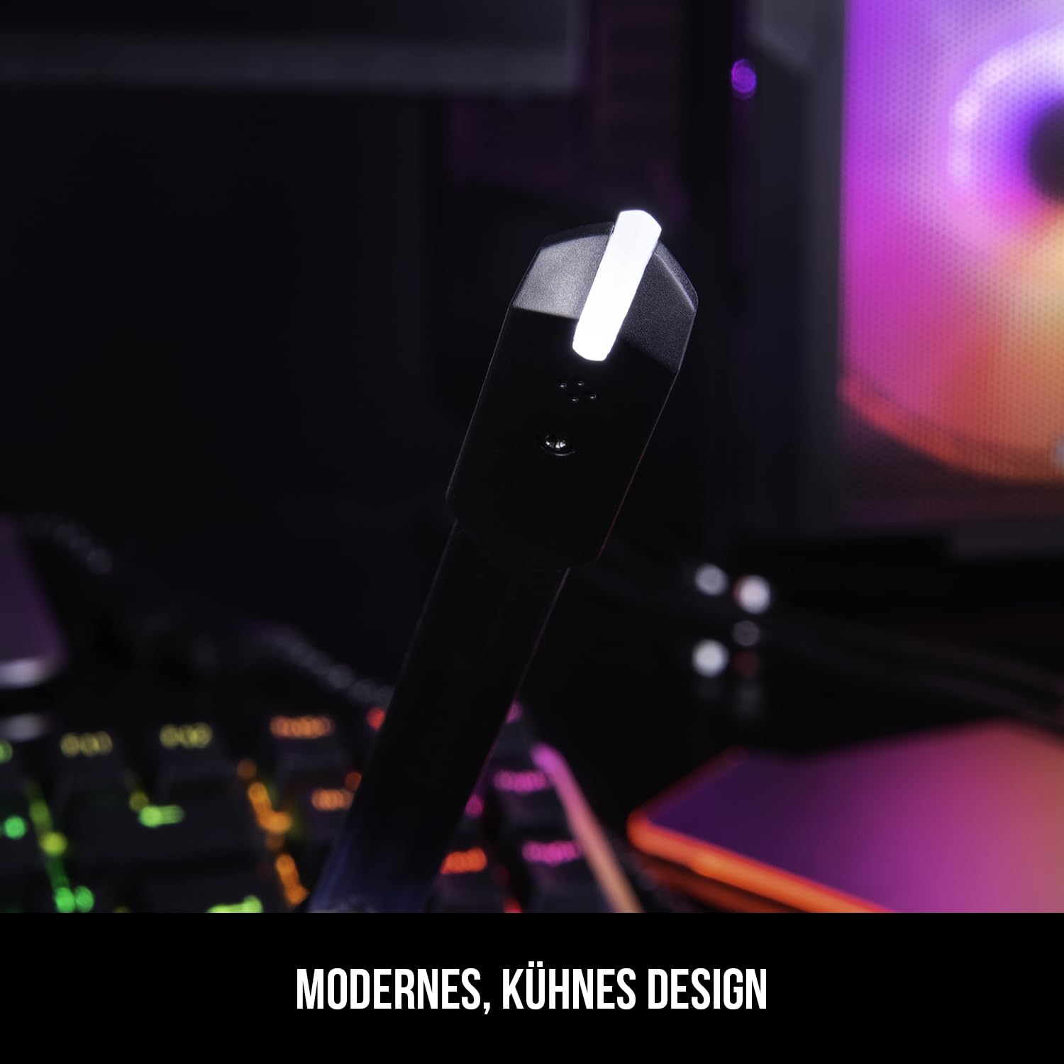 Modecom Volcano MC-849 Shield2 Gaming-Headset schwarz USB 50 mm