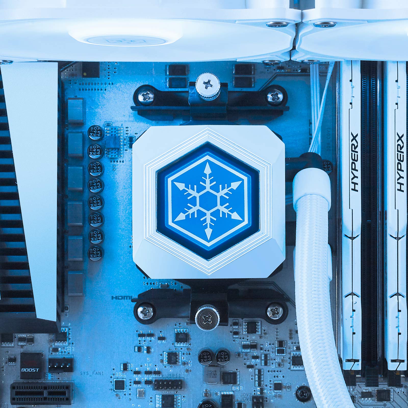 SilverStone Permafrost PF360W-ARGB Wasserkühlung 360mm weiß ARGB