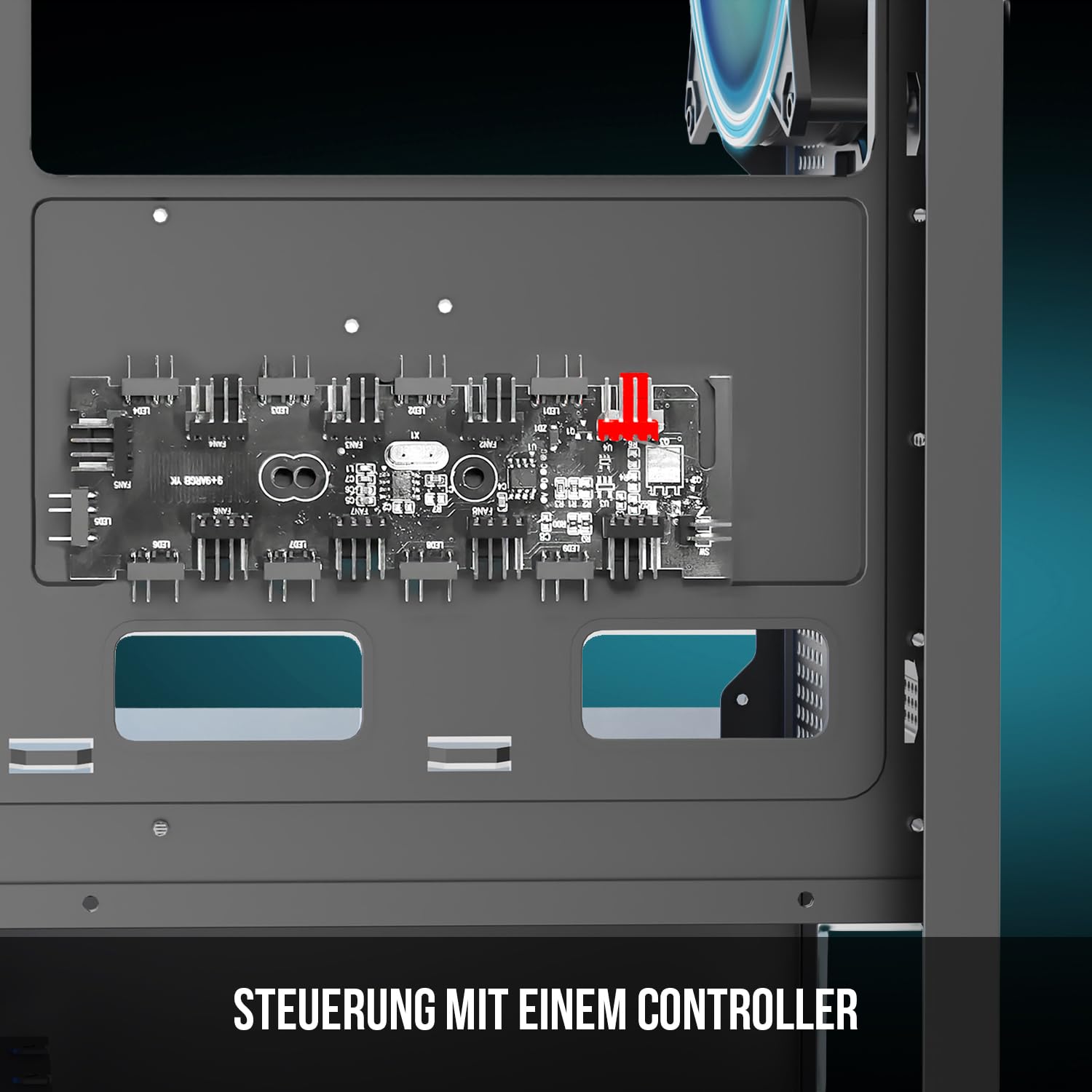 Modecom Breeze ARGB Flow Midi-Tower Gehäuse Schwarz