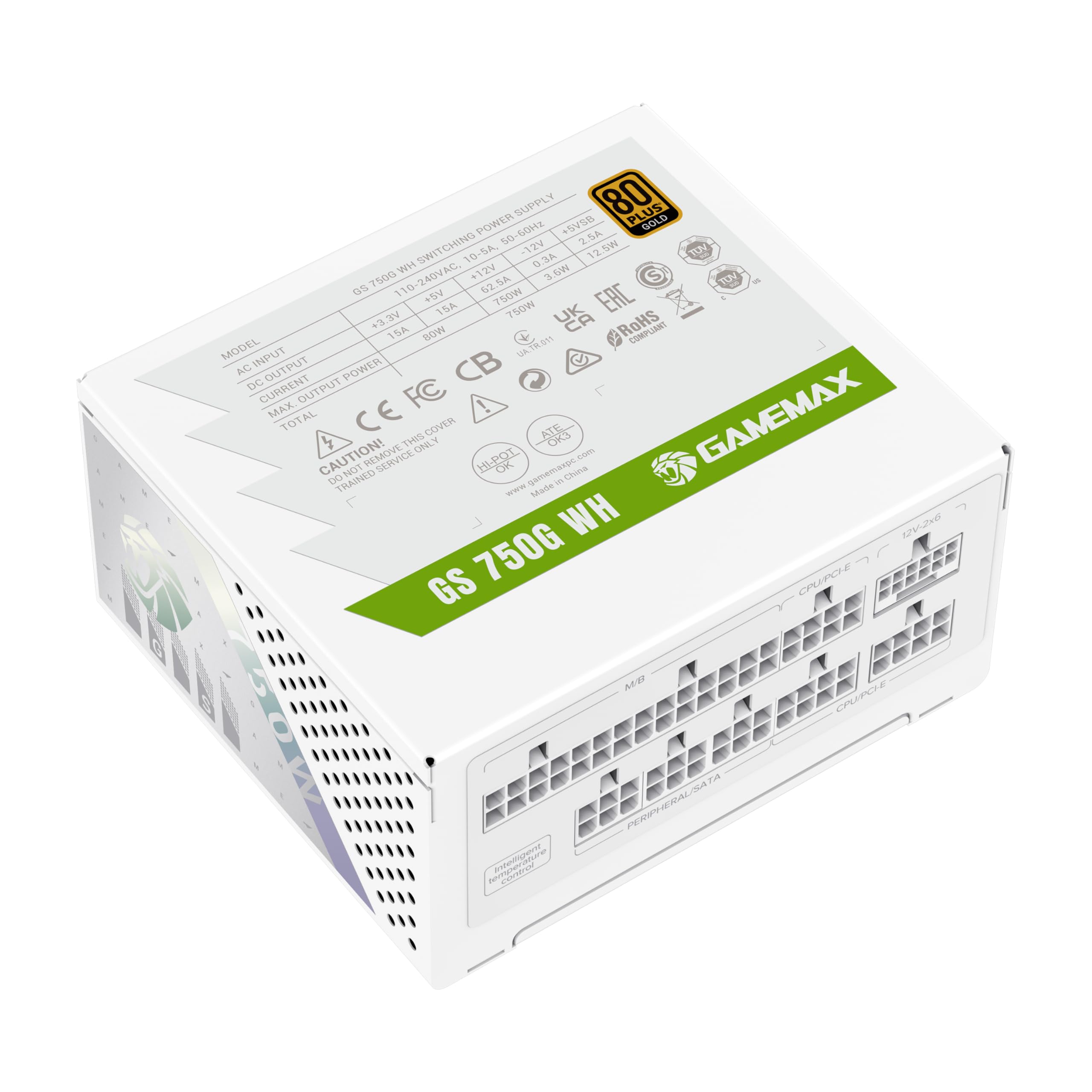 GAMEMAX GS 750G WH SFX Netzteil 750W weiß Gold vollmodular