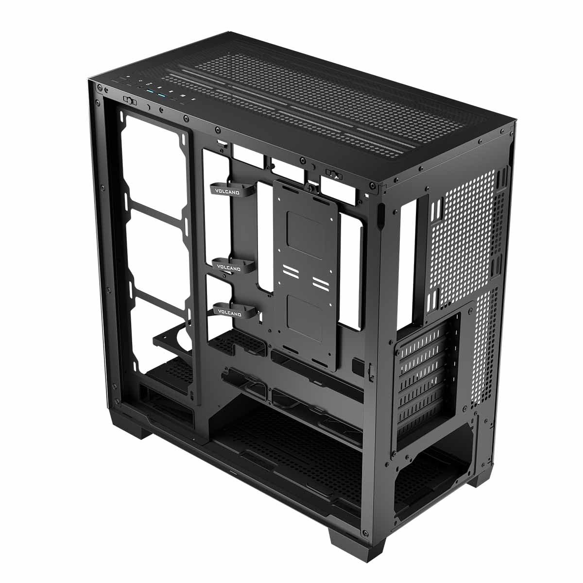 Modecom Volcano Stellar Midi-Tower PC-Gehu00e4use schwarz ohne Lu00fcfter