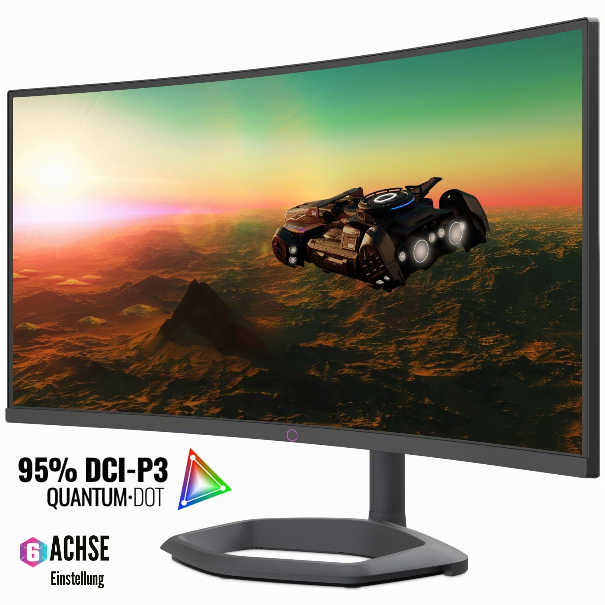 Cooler Master GM34-CWQ2 34" UWQHD Curved Gaming Monitor 165Hz