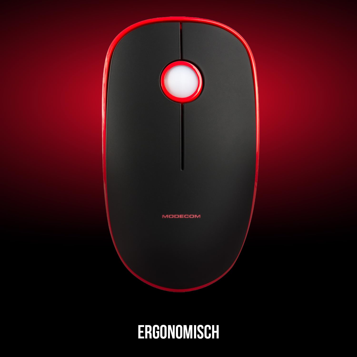 Modecom MC-WRM113 Funkmaus rot-schwarz 2,4 GHz USB