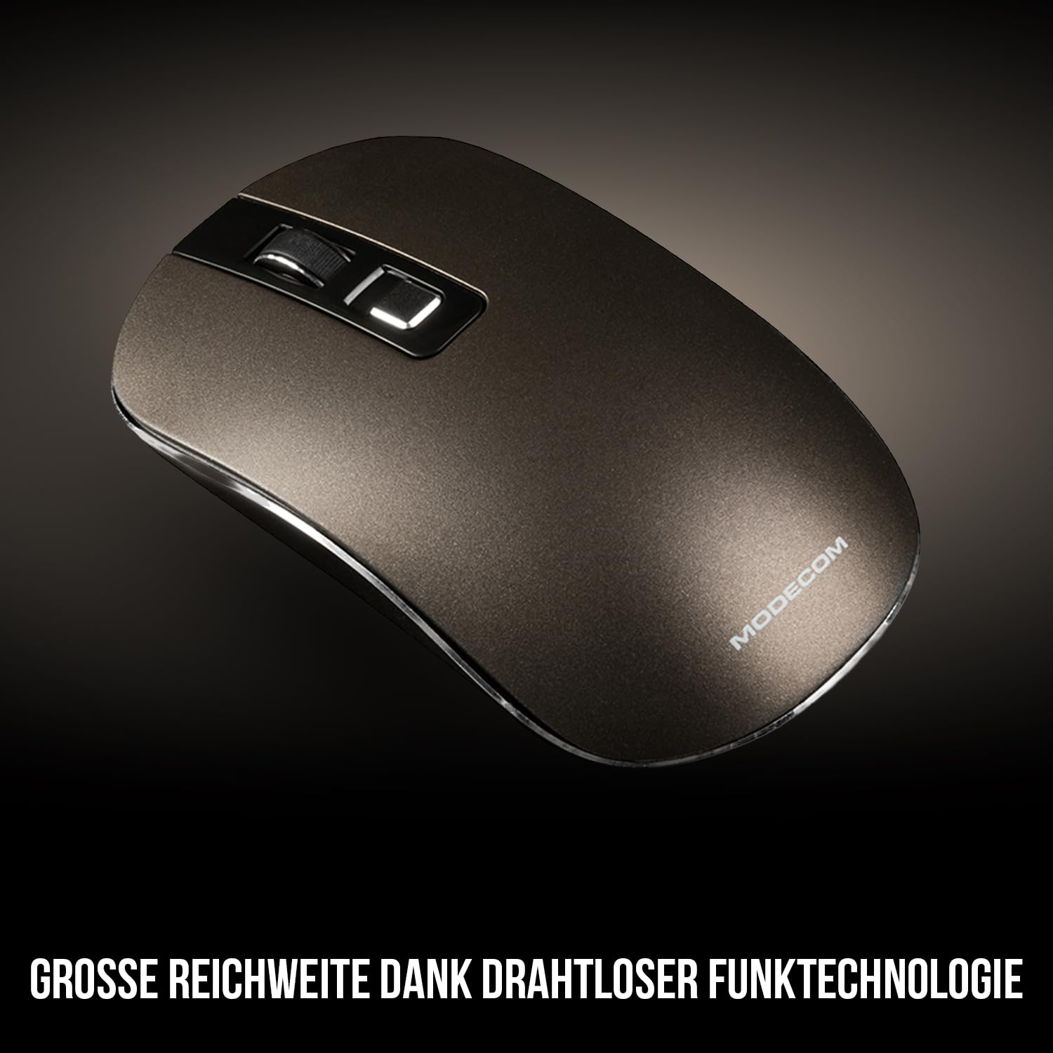 Modecom MC-WM101 Funkmaus kabellos braun 1600 DPI USB