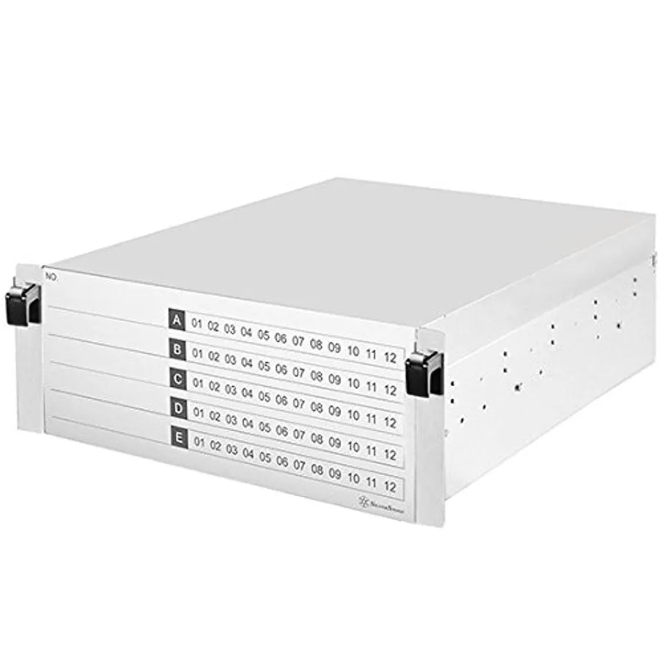 SilverStone RMB41-W 4U SSD-Schrank 60x 2,5 Zoll Silber