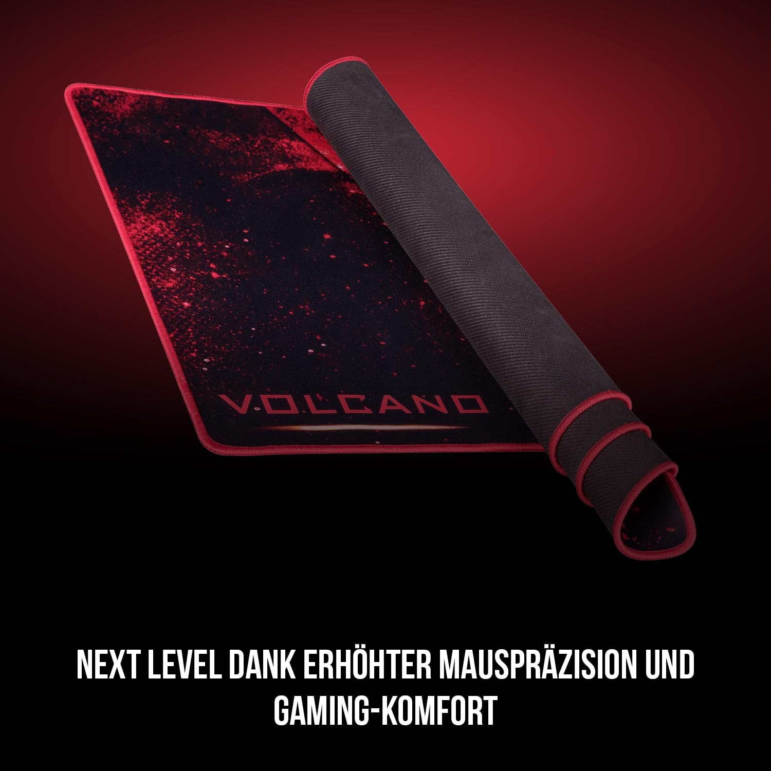 Modecom Volcano Erebus Mauspad Schwarz groß rutschfest