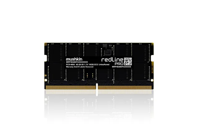 Mushkin Redline PRO 16GB DDR5-4800 SODIMM Laptop RAM ECC