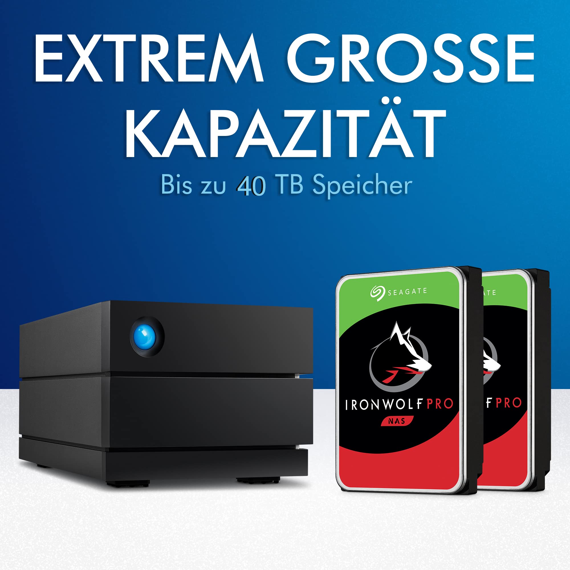 LaCie 2big RAID STHJ4000800 Festplatte extern 4TB USB-C