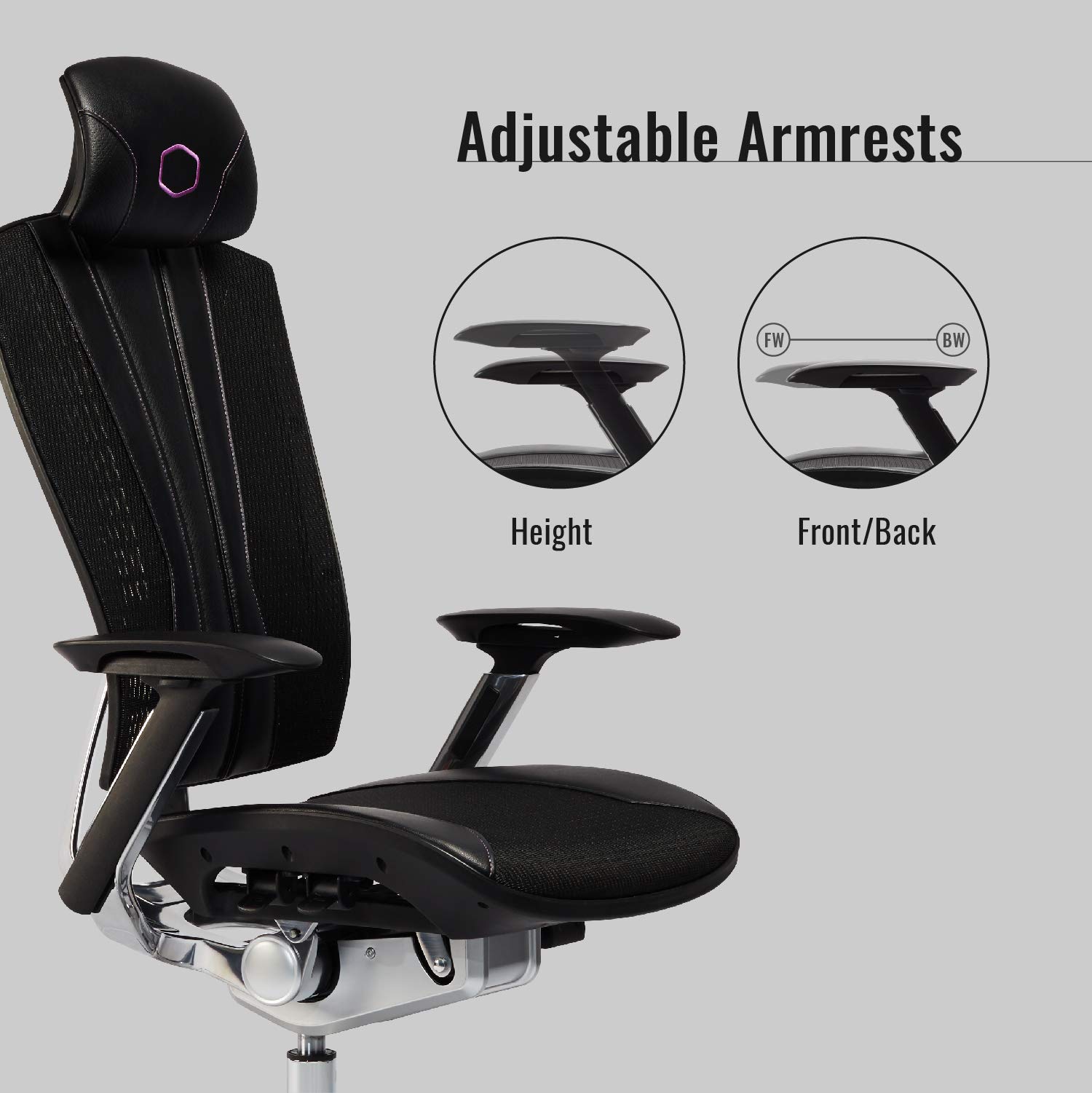 Cooler Master ERGO L Gamingstuhl schwarz 200 kg Netz