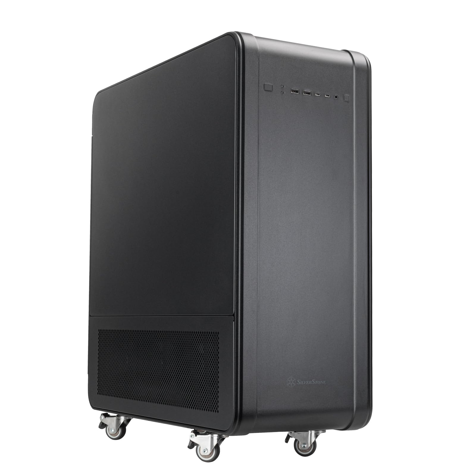 SilverStone ALTA T1 Super-Tower Alu-Gehäuse Schwarz