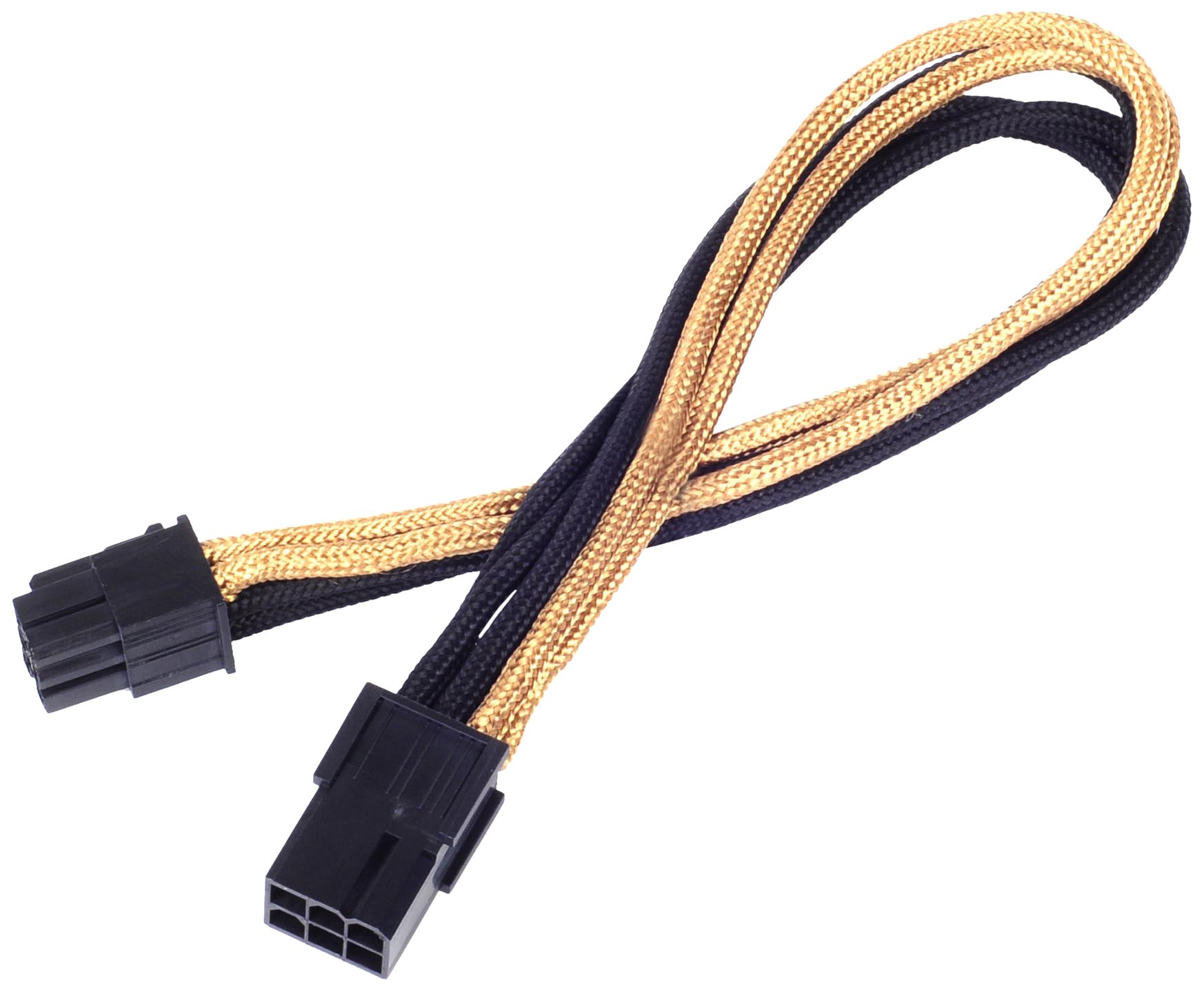 SilverStone PP07-IDE6BA Netzteil-Verlängerung 6Pin 25cm