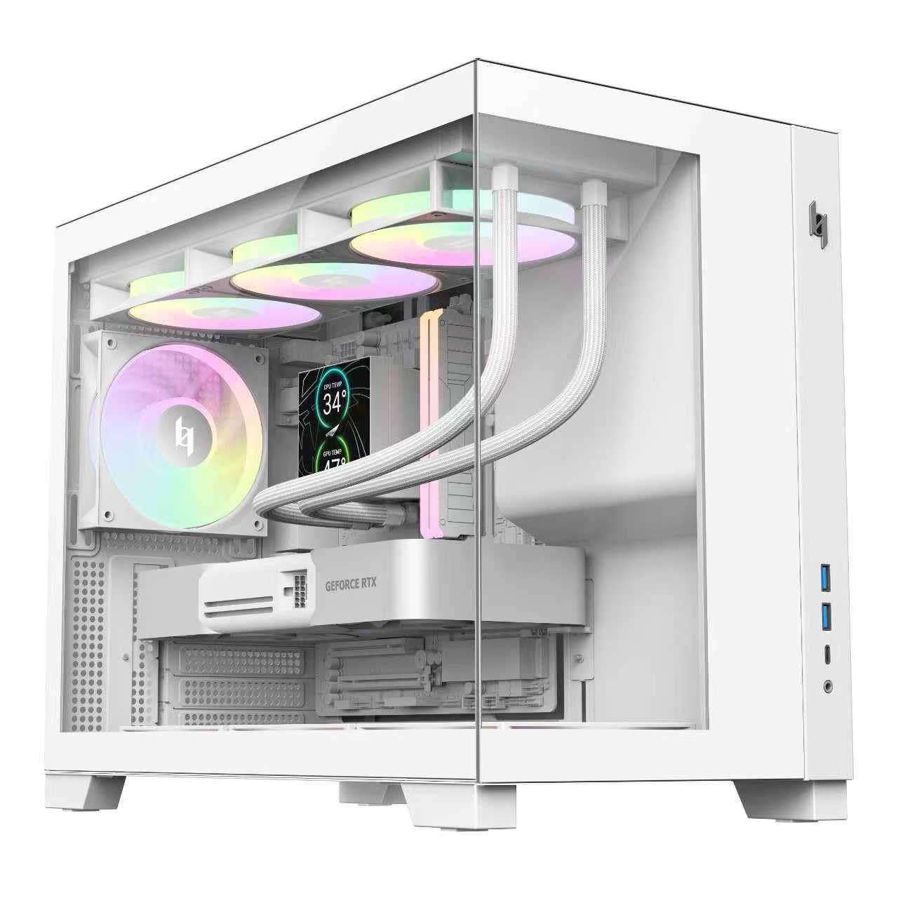 Gamemax NEX C56 VC ATX Gehäuse schwarz Panorama ARGB