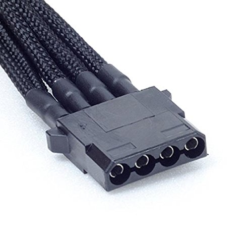 SilverStone PP06B Netzteilkabel Peripheral 100cm schwarz