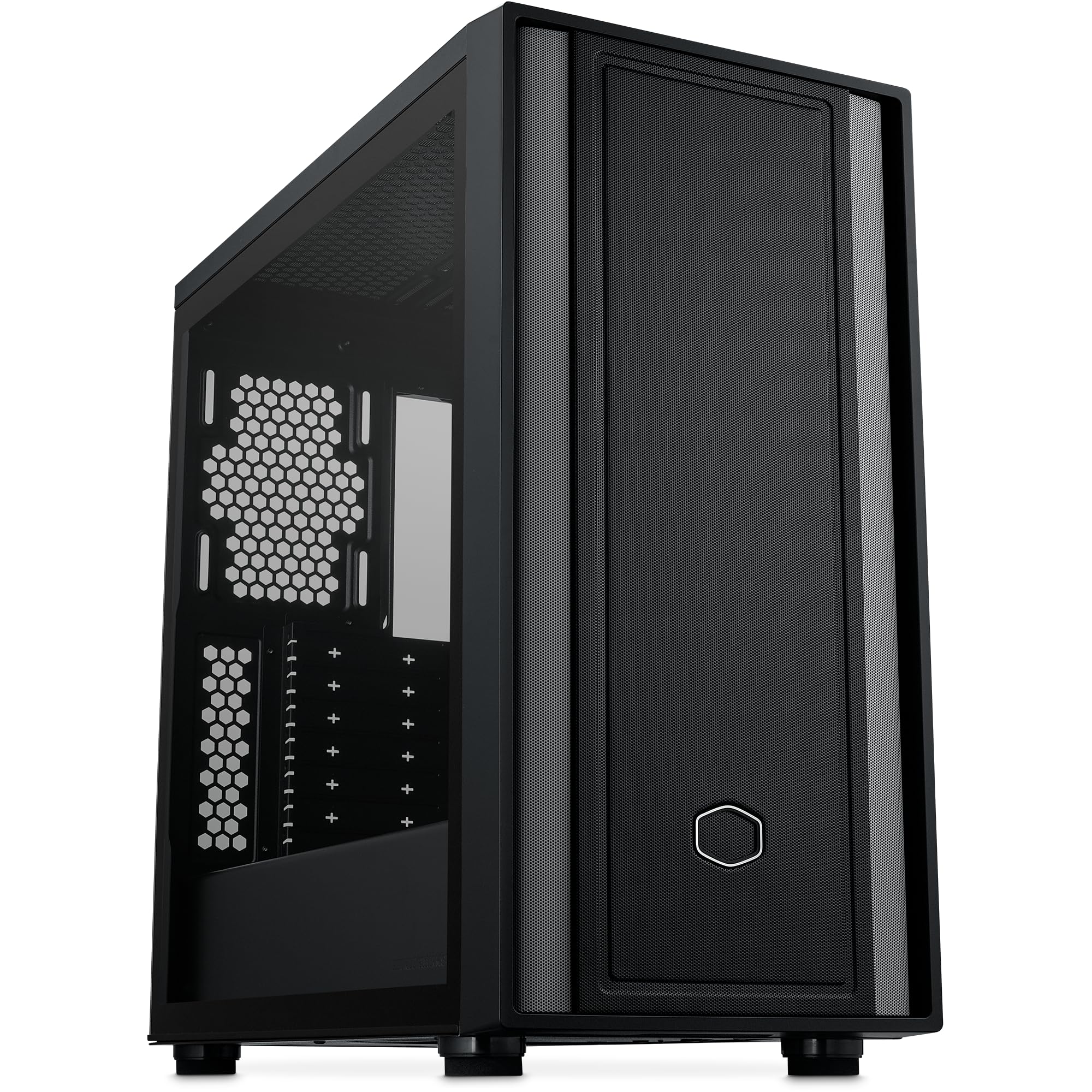 Cooler Master MasterBox 600 White Lite Mid-Tower E-ATX Glas