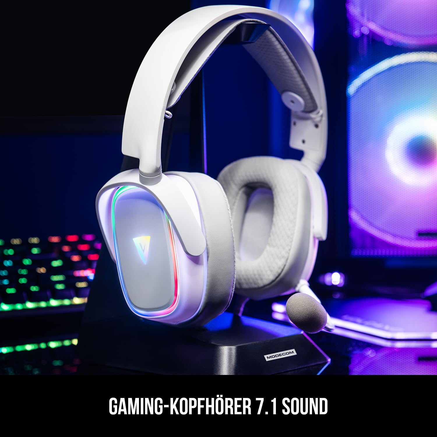 Modecom Volcano MC-899 Prometheus Headset weiß 7.1 USB