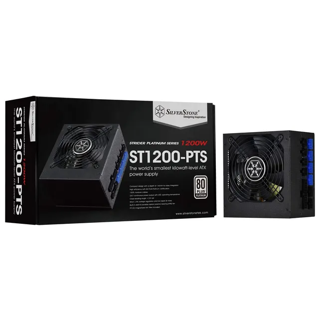 SilverStone Strider ST1200-PTS 1200W Netzteil Platinum modular schwarz