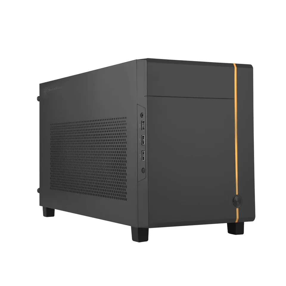 SilverStone SUGO 14 Mini-ITX Cube Gehäuse Schwarz ATX