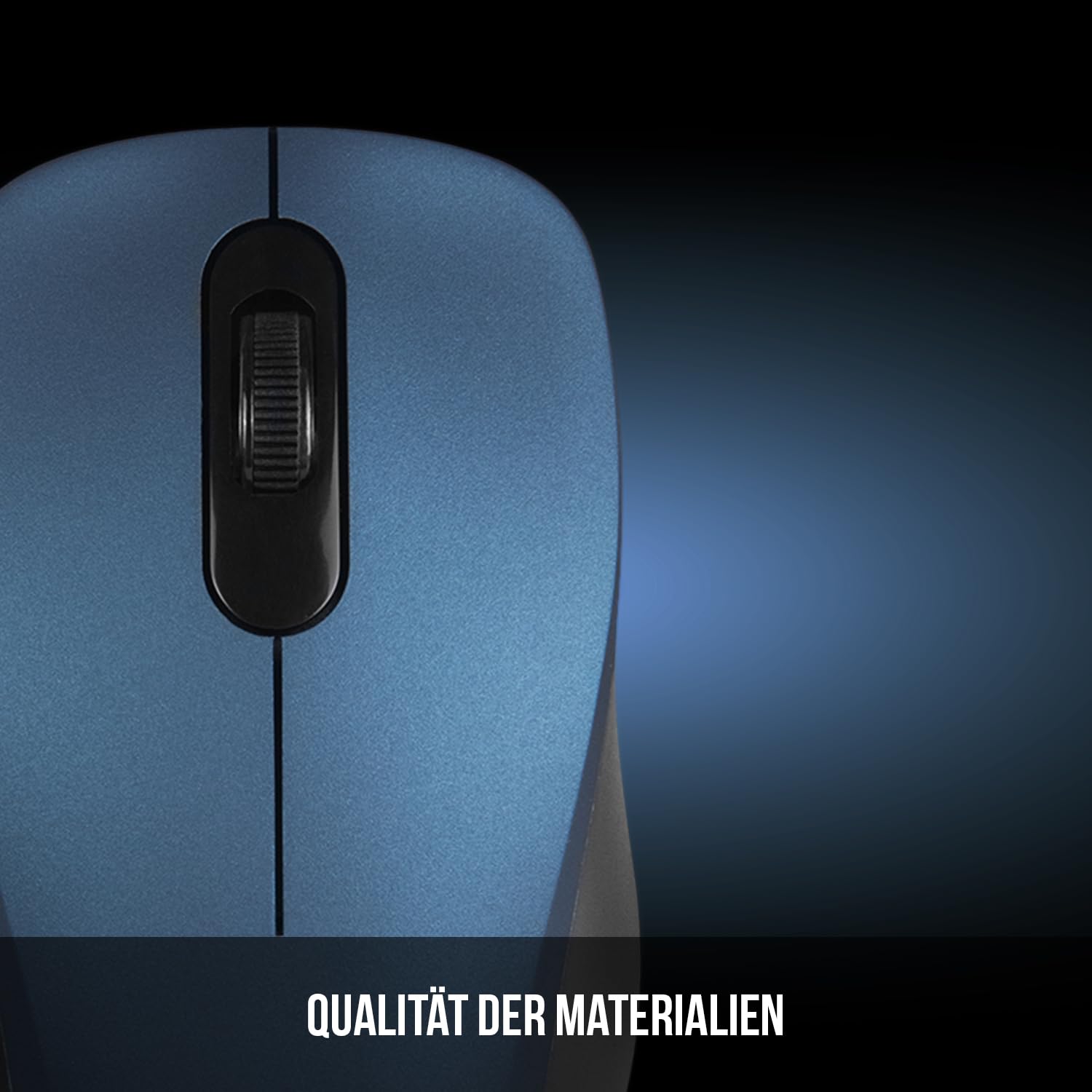 Modecom MC-M10S Kabelmaus Blau Leise 1000 DPI USB