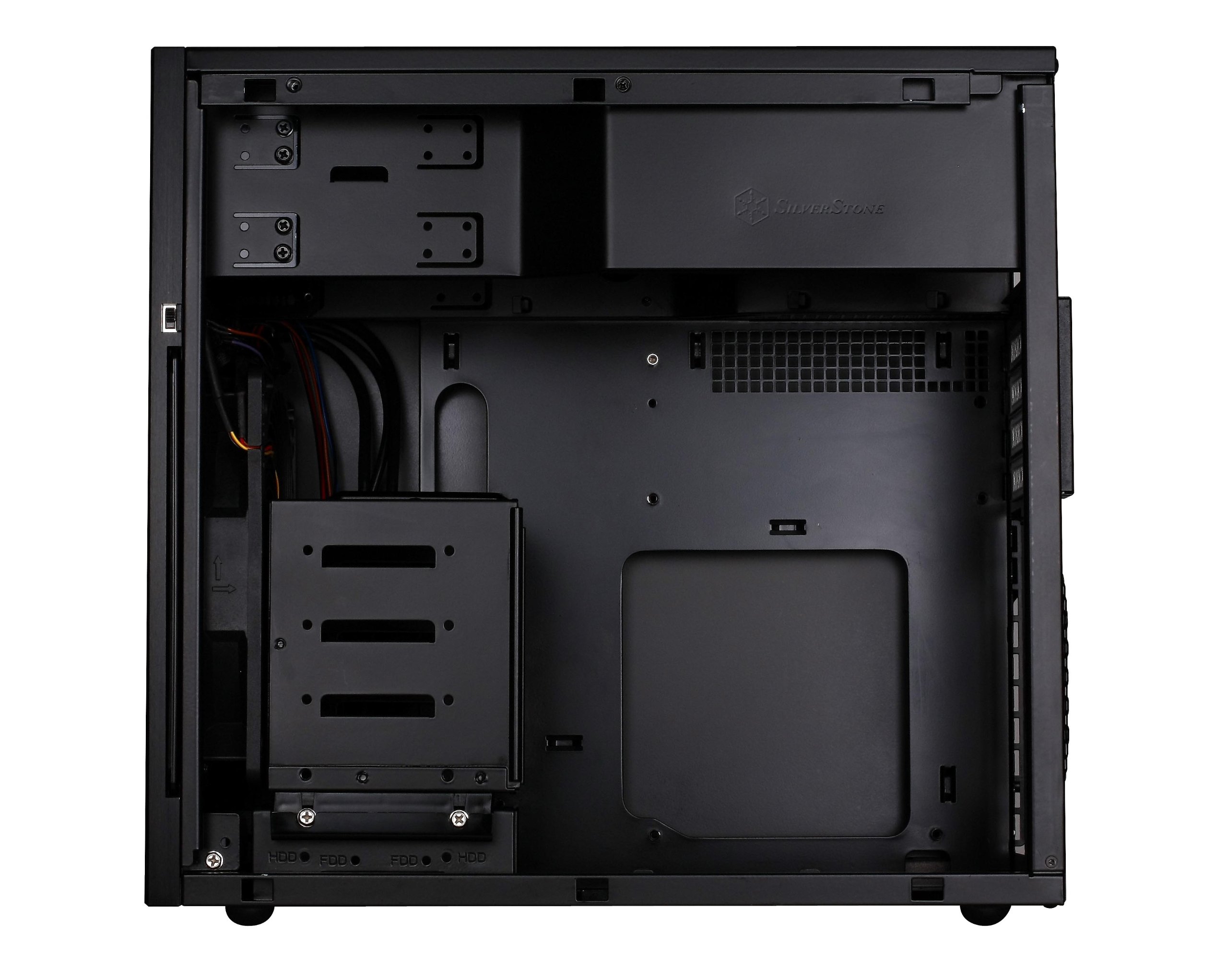 SilverStone Temjin TJ08-E Mini Tower Gehäuse Micro-ATX schwarz