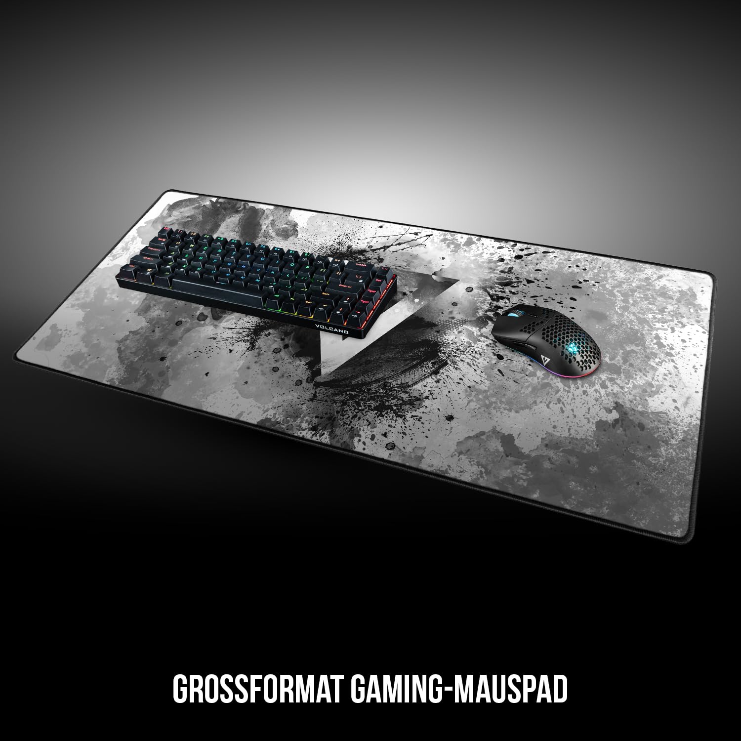 Modecom Volcano Erebus Hokori Gaming-Mauspad schwarz groß