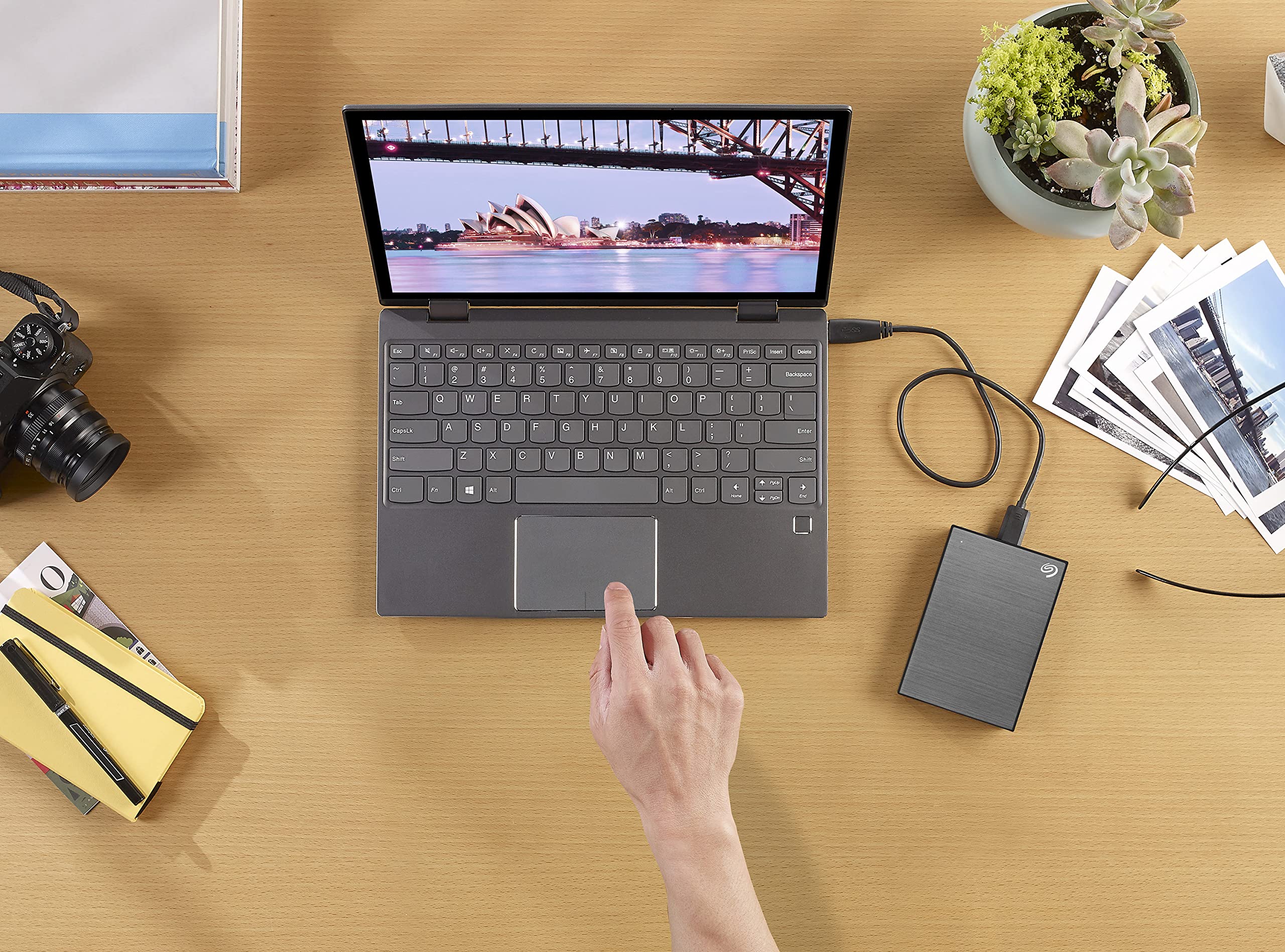 Seagate One Touch STKB1000404 Festplatte extern 1TB Space Grey