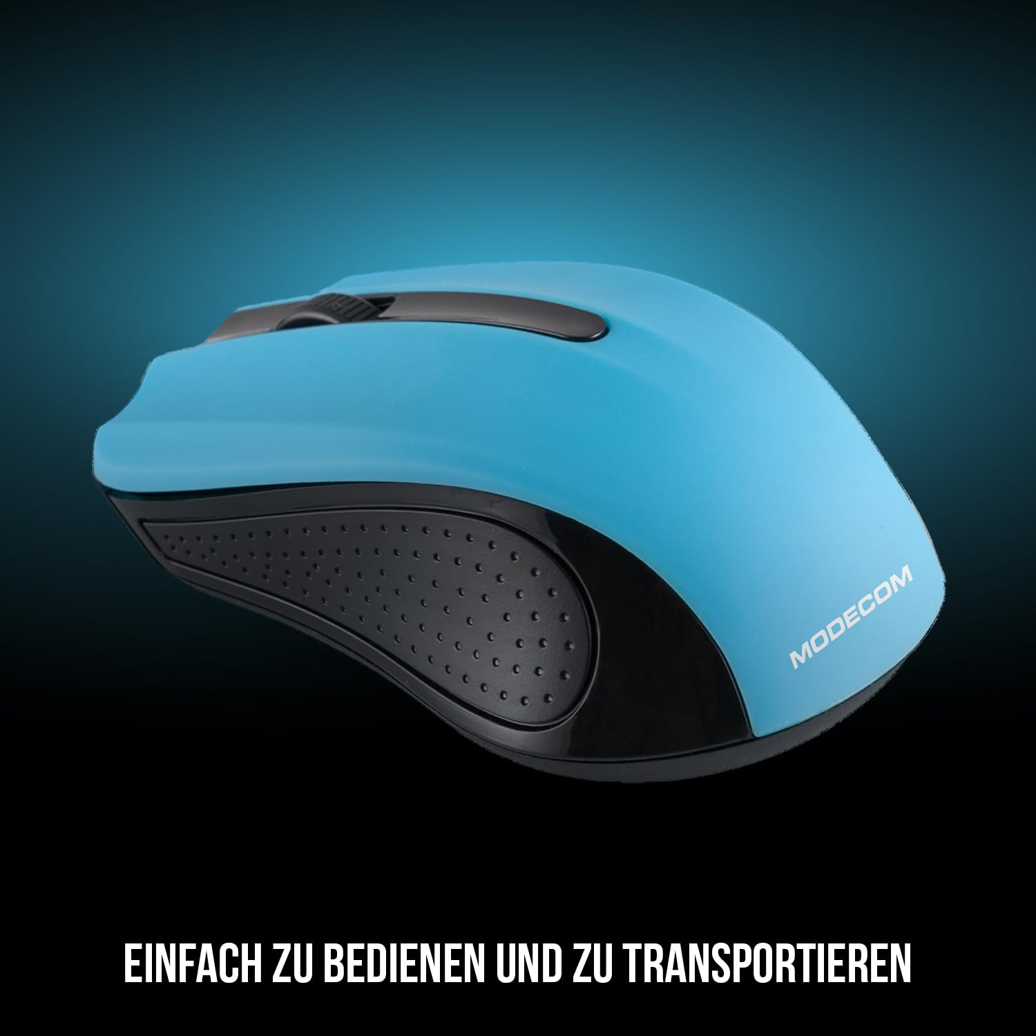 Modecom MC-WM9 Funkmaus Schwarz-Blau 1200 DPI